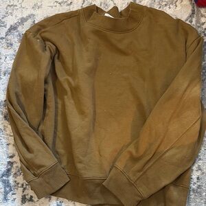 A New Day Brown Sweatshirt Classic Crewneck